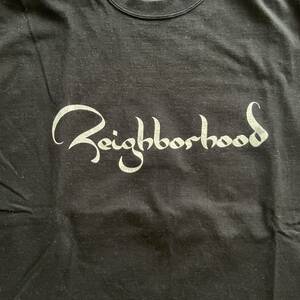 【XL】neighborhood LOGO TEE black NBHD ネイバーフッド ロゴTシャツ 半袖Tシャツ 黒 ブラックタグ有