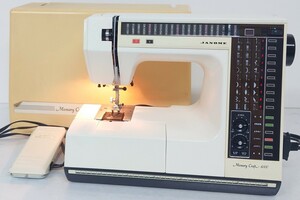 【B02-251】 JANOME Memory Craf 6000 ジャノメ 蛇の目 コンピューターミシン 家庭用 裁縫 手芸 ハンドクラフト ケース付 通電OK 「KE594」