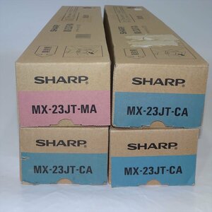 2色4本セット SHARP シャープ 純正トナー MX-23JT-CA シアン/MA マゼンタ 【送料無料! 未使用!! 純正!! 保証あり!!お買い得!!】 NO.5470