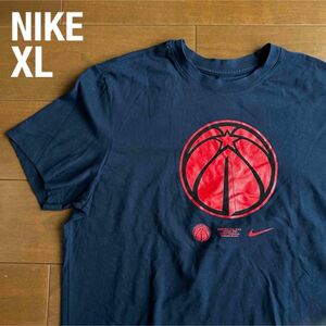 NIKE XL 半袖Tシャツ ワシントンウィザーズ ドライフィット ネイビー 