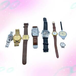 { operation goods } Seiko Orient Timex Guess Cogu etc. wristwatch curvimeter quarts AT hand winding 8 point set summarize 