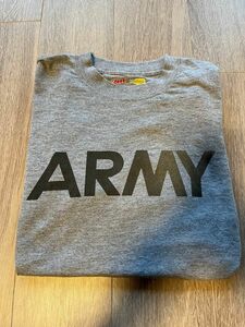米軍 ARMY Tシャツ MEDIUM グレー　リフレクター
