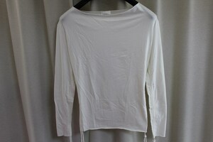 エイチワイエム hym メンズ長袖Tシャツ カットソー オフホワイト サイズ46 日本製 新品