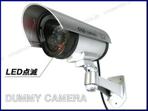 ダミー防犯カメラ (2) 赤LED点滅 本格監視カメラ セキュリティー対策/21Χ