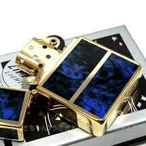 zippo☆1935Rep☆限定☆大理石柄ブルー☆金タンク☆ジッポ ライター_画像2