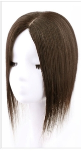  front . wig center minute part wig mocha increase wool air feeling 100% person wool ek stereo wig Mrs. hair removal .. white ... length 25cm