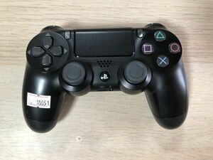 PS4 周辺機器 ワイヤレスコントローラー ジェット ブラック デュアルショック4 CUH-ZCT1J 純正品 【管理 18651】【B】