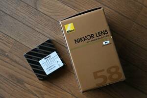 極美 NIKON(ニコン) AF-S ニッコール 58mmf/1.4G ＋　レンズフード HN-20 ＋　Kenko Zete Protector 72mm