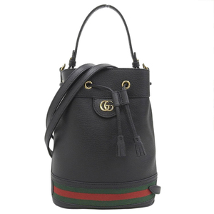 グッチ GUCCI オフィディア スモールバケット 2WAYバッグ ハンドバッグ ショルダーバッグ レザー ブラック 719884 美品 新入荷 GU0577