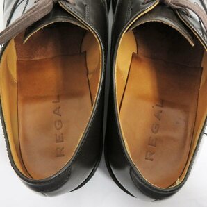 【名古屋】1円～ リーガル ビジネスシューズ 革靴 ブラウン 25 ハーフ 25.5cm 茶 メンズ スーツ N2405-05hi0734-03shの画像7