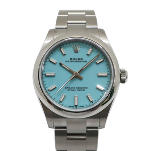 【天白】ロレックス オイスターパーペチュアル 277200 ターコイズブルー 31 SS 新品 自動巻 腕時計