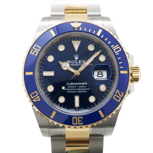[ Tempaku ] unused Rolex Submarine - Date 126613LB blue sub blue YG combination self-winding watch 41mm man wristwatch 24 year guarantee 