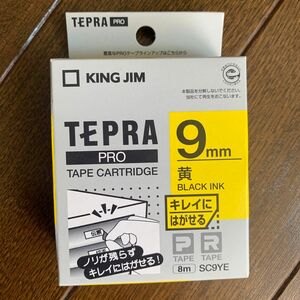 【新品】テプラPRO 純正品 テープ　黄色9ミリ　SC9YE