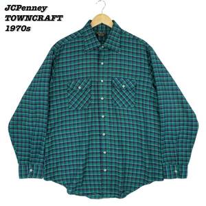 JCPenney TOWNCRAFT Shirts 1970s SH2222 Vintage ジェーシーペニー タウンクラフト シャツ 1970年代 ヴィンテージ