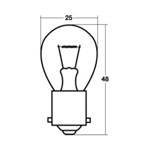 STANLEY (スタンレー) 【シングル球】 24V25W 10個入 A4587M