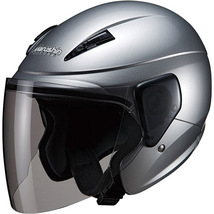 マルシン工業(Marushin) バイク ヘルメット ジェットヘルメット セミジェットヘルメット M-520 シルバー フリー_画像1