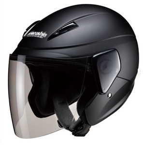 マルシン工業(Marushin) バイク ヘルメット ジェットヘルメット セミジェットヘルメット M-520 マットブラック フリー