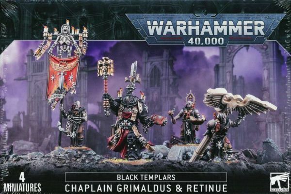 【ブラックテンプラー】教戒官グリマルドゥス＆レティニュー CHAPLAIN GRIMALDUS & RETINUE[55-44][WARHAMMER40,000]ウォーハンマー