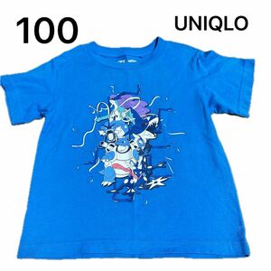 100 UNIQLO ユニクロ　ポケモン　ポケットモンスター　Tシャツ　半袖　男の子　