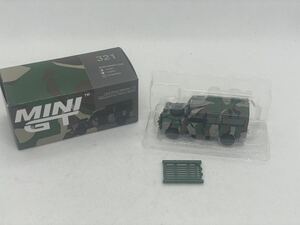 【ジャンク品】 MINI GT ミニGT ランドローバー ディフェンダー 110 マレーシア軍　MGT00321 1/64スケール