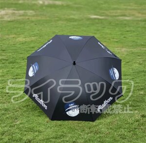 【ブラック】ゴルフ傘 ブルー 長傘 自動オープン 晴雨両用 日焼け防止 紫外線遮断99％ ブラックゴムコーティング