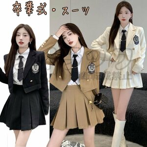 [M]4 point set graduation ceremony girl large size . clothes Korea uniform go in . type blaser formal suit blaser child suit elementary school student piano presentation 