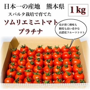ソムリエミニトマト　プラチナ　１kg（６０玉〜９０玉）