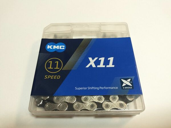 KMC X11 チェーン 11速 11S　ブラック×シルバー