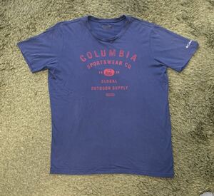 Columbia コロンビア　パスレイクグラフィックＴシャツ XLサイズ相当　USED　