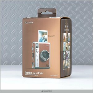 1円～ FUJIFILM instax mini Evo 未使用品 ブラウン チェキ インスタントカメラ 【3】