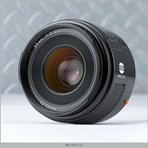 1円～ MINOLTA AF 35mm F2 フード付き 1:2(22) 実用中古 ミノルタ