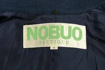 皇室デザイナー ミセス ＊NOBUO BOUTIQUE ＊ニット セーラー風襟 コート ジャケット ＊M size ＊ネイビー ＊秋冬用 おば様 ヴィンテージ_画像10