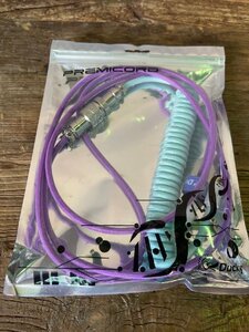 Ducky DKCC-FLCNC1 Premicord Custom Coiled USB Cable Frozen Llama 新品同様品