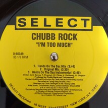 12inch US盤/CHUBB ROCK I’M TOO MUCH_画像4