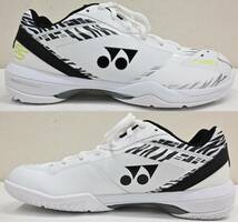 H738●新品 未使用品 YONEX ヨネックス POWER CUSHION 65Z パワークッション65Z SHB65Z3KM バドミントン シューズ 27cm ホワイトタイガー_画像4