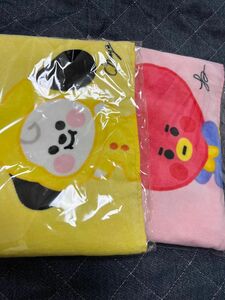 BTS BT21 CHIMMY TATA ジミン　テテ　V マフラー　タオル　タグ付き