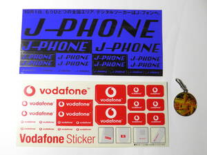 J-PHONE Vodafone　ステッカー　ベッカム　キーチェーン