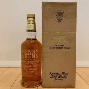 80年代 HENRY McKENNA ヘンリー マッケンナ バーボン ウイスキー 特級 750ml 40% 箱付き 古酒 1円スタート