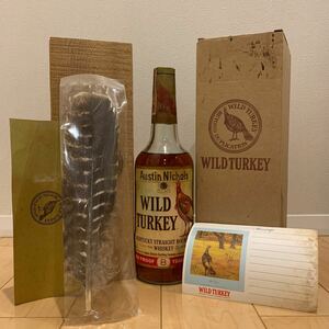 ワイルドターキー 8年 旧ボトル 750ml 50.5% 木箱付き 付属品完備 WILD TURKEY 8 years old 101proof 古酒 バーボン 1円スタート