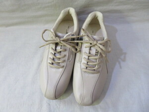 * unused MIZUNO Mizuno walking comfort shoes sneakers side Zip lady's 24.5cm*