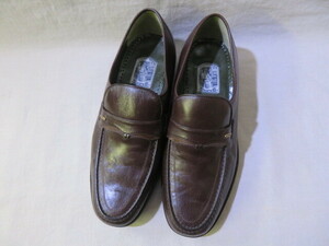 * unused wide width 4E Marellima Rely shoes slip-on shoes Loafer brown group business shoes 24.0cm*