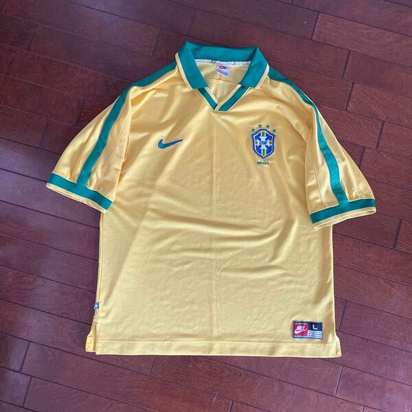 NIKE 銀タグ ブラジル代表 ユニフォーム サッカー ゲームシャツ