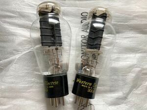  vacuum tube 300B Western Electric pair USA Western electric secondhand goods 