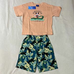 未使用タグ付き　ディズニー　子供服　上下セット 110サイズ　4〜6才　ハーフパンツ 半袖Tシャツ 