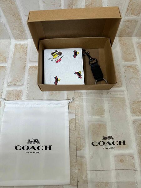 COACH 二つ折り財布 スヌーピー ギフトセット