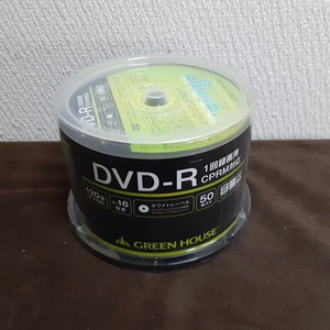 GREEN HOUSE / グリーンハウス 1回 録画用 DVD-R GH-DVDRCA50 50枚 16倍速 120分 インクジェットプリンタ対応 CPRM対応【新品】Y198LP