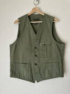 【美品・希少】Nigel Cabourn Main Line Hospital Vest Vintage twill SIZE 50 2019SS