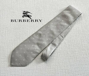 *Burberry Burberry * галстук шелк * серый пепел * бренд Logo * праздничные обряды 