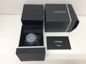 ■5687　美品 CITIZEN シチズン ブルーエンジェルス H800-S081165 AT8020-03L エコドライブ クロノグラフ 電波ソーラー 稼働 箱付 腕時計