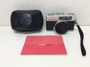 ■5502　KONICA コニカ C35 フィルムカメラ コンパクトカメラ HEXANON 38mm 1:2.8 シャッターOK 動作未確認